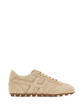 Hogan Beige Logo Sneakers