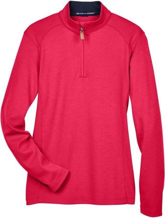 Devon & Jones Womens DRYTEC20 Performance Quarter-Zip Pullover
