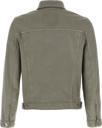 Brunello Cucinelli Mens Gray Cotton Denim Jacket Clothing