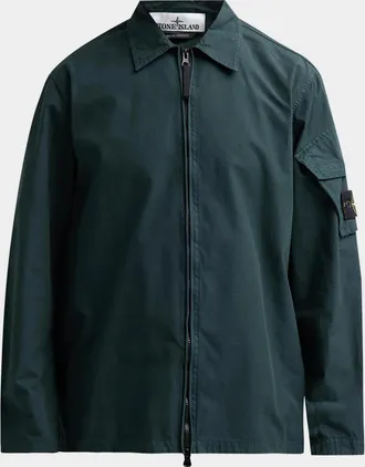 Stone Island Men & apos;s Camicia Cotton Full-Zip Jacket