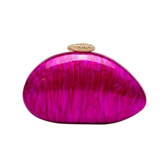 Generic Shell Bag Evening Bags Shoulder Special Shape Wedding Handbags Fashion Clutch Crossbody Bag Shell Elegant Womens Hand Wallets(C-97 pink)