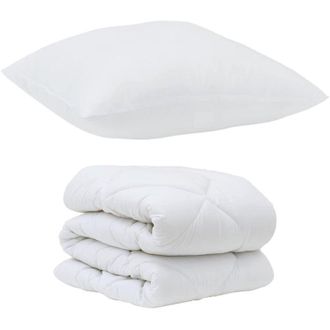 vidaXL Juego de Edredón con almohada 2 pcs Microfibra vidaXL