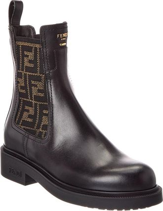 Fendi Fendi Filo Leather Biker Boot