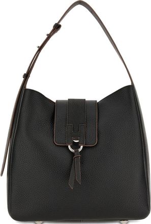 Hogan Womens Trend Black Hobo Bag