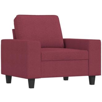 vidaXL Sill&oacute;n De Tela Rojo Tinto 60 Cm Vidaxl