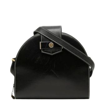Dior Pre-owned Vintage Leren Schoudertas - Dames - Pre-owned - Zwart - Maat: ONE Size Leer