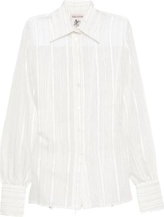 Semicouture Eileen Rg 118 - Dames - Overhemden - Wit - M - Nylon - Overhemden