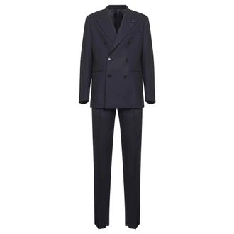 Lardini Double Breasted Suits, male, Blue, Size: 2XL Feeling Double-Breasted Suit