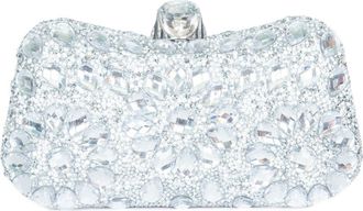 Lauren Lorraine Elegant Clutch in Silver at Nordstrom