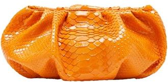 Biagini Tassen, Dames, Oranje, ONE Size, Leer, Pillow Mini