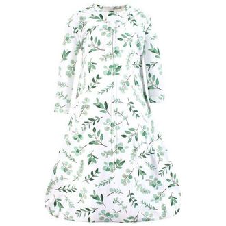 Hudson Baby Long-Sleeve Cotton Jersey Sleeping Bag in Eucalyptus at Nordstrom