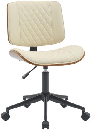Clp Silla De Oficina Plover Polipiel Nogal/crema
