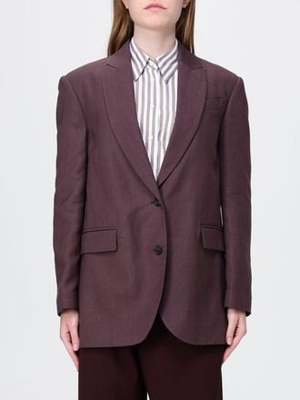 Brunello Cucinelli Blazer a monopetto in misto cotone