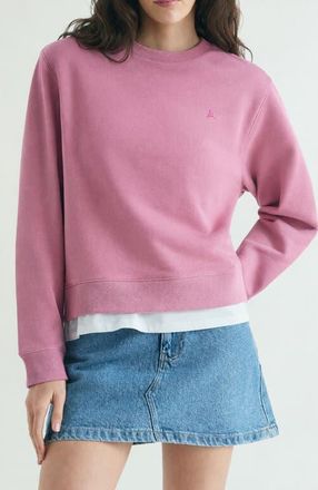 Scalpers Basic Skull Sweatshirt in Bouganville at Nordstrom, Size X-Small Eu