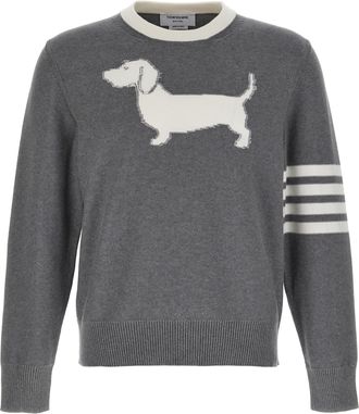 Thom Browne Mens 4-Bar Hector Sweater