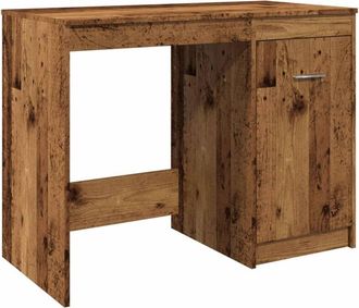 vidaXL Vidaxl - Escritorio de madera de ingeniería envejecida 100x50x76 cm