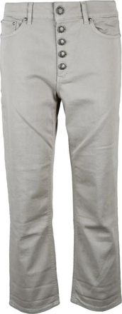 Dondup Koons Jeans - Dames - Cropped Jeans - Beige - W29 - Katoen - Jeans