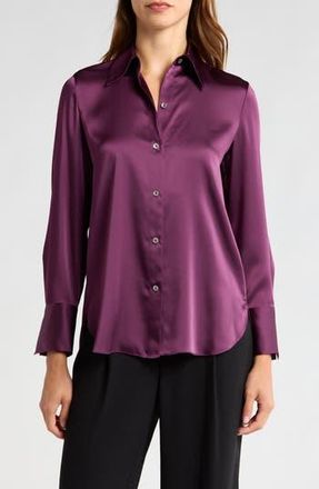 Vince Button-Up Shirt in Deep Iris at Nordstrom Rack, Size Large