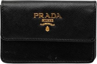 Prada Pre-owned Card Holder - Dames - Vintage Accessoires - Zwart - ONE Size - Leer - Vintage