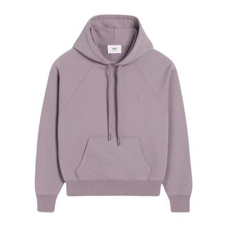 Ami Hoodies, male, Purple, Size: S Ami de Coeur Hoodie