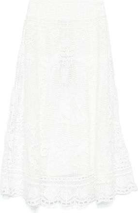 Farm Rio Gonna lunga in pizzo sangallo - Bianco