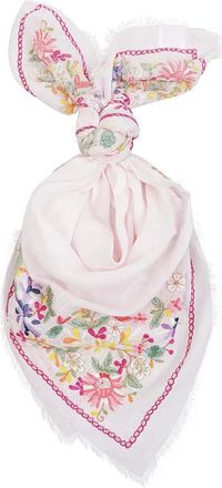 Faliero Sarti Sjaals Roze - Dames - Wintersjaals - Roze - ONE Size - Katoen - Accessoires