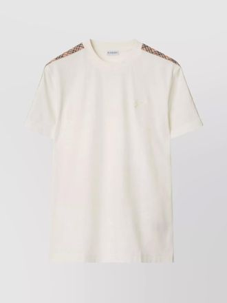 Burberry organic cotton regular-fit check-trim t-shirt