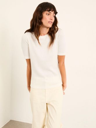 Fat Face FatFace Callie Ivory Pointelle Top