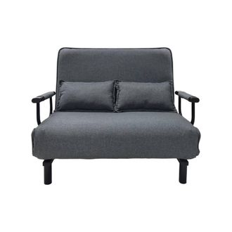 Alivio 2-In-1 Double Folding Sofa Bed 6-Level Adjustable Backrest in Grey