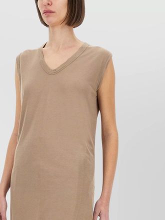Rick Owens comfort fit sleeveless v-neck knee-length top