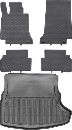 OEM Juego De Alfombrillas De Goma Para Coche Y Maletero Para Mercedes Clase C Iv W205 Sed&aacute;n/limusina (desde 2014)