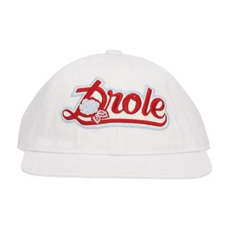 Dr&ocirc;le de Monsieur Le Casquette Baseball Cap - Heren - Petten - Wit - ONE Size - Katoen - Accessoires