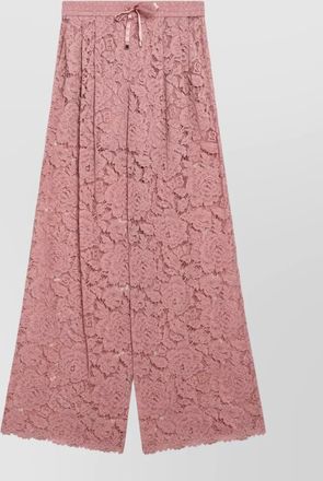 Dolce & Gabbana lace shorts elastic waistband scalloped hem