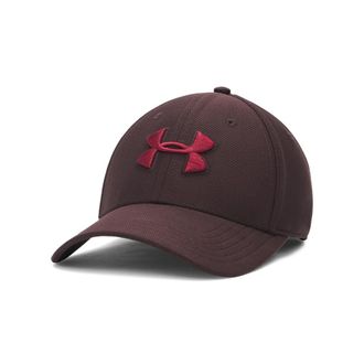 Under Armour Mens Heathered Blitzing 3.0 Cap, (227) Brown Obsidian / Brown Obsidian / Cardinal, L-XL