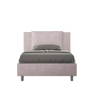 Les Tendances Les Tendances - Letto Singolo Rivestito In Microfibra - Antea - Tipologia Letto: Senza Rete - Dimensione Rete: 100x210 - Colore: Glicine