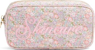 Stoney Clover Lane x Liberty Small Skincare Embroidered Cotton Pouch in Michelle at Nordstrom