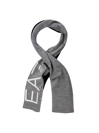 Emporio Armani herensjaal met origineel logo in reli&euml;f