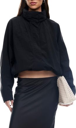 Lioness Shoreline Cotton Jacket in Noir at Nordstrom, Size X-Large