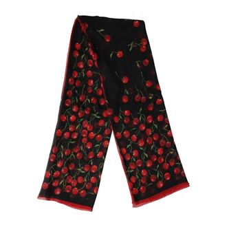 Dolce & Gabbana Chal de seda con estampado de cerezas - Accessories - Mujer - Multicolor - ONE SIZE