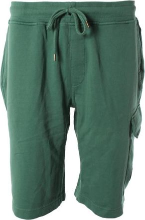 C.P. Company Cotton Fleece Shorts - Heren - Korte Broeken - Groen - L - Katoen - Korte Broeken