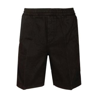 Carhartt Work in Progress Korte Broeken, Heren, Zwart, S, Katoen, Flint Shorts