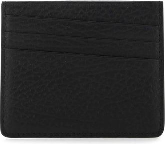 Maison Margiela Card Holder Slim 6CC - Heren - Portefeuilles - Zwart - ONE Size - Leer - Accessoires