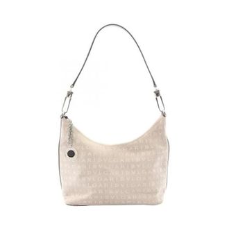 Bulgari Pre-owned Canvas Shoulder Bag - Dames - Pre-owned - Beige - Maat: ONE Size Leer