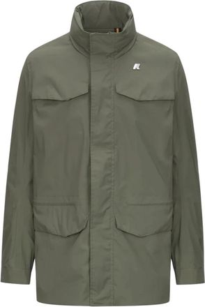 K-Way Manuel Stretch Nylon Jersey - Heren - Zomerjassen - Groen - XL - Nylon - Jassen