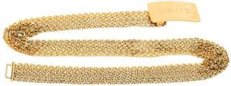 Chanel Pre-owned Metal Chain Belt - Dames - Vintage Accessoires - Geel - ONE Size - Vintage