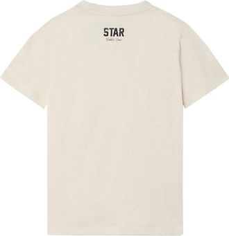 Golden Goose Star Metallic Print Cotton T-Shirt - White