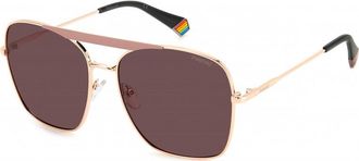Polaroid Womens PLD 6201 59 0Y8 Sunglasses - Rose Gold - One Size
