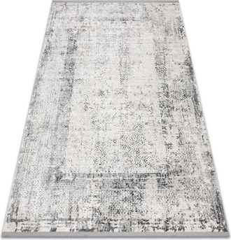 RugsX Rugsx - Alfombra Tuls Estructural, Franjas 51324 Vintage, Marco Marfil / Gris Beige 160x220 Cm