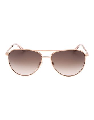 Juicy Couture Womens Juicy Couture Brown SF Lens Rose Gold Sunglasses - Size: ONE size