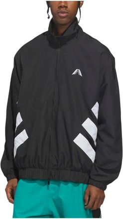 adidas Anthony Edwards Foundation Track Jacket - Heren - Trainingsjackets - Zwart - S - Polyester - Fitness
